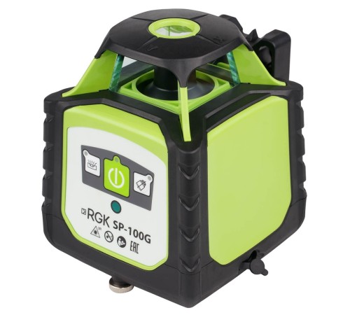 Комплект ротационного нивелира с раздвижным штативом RGK SP-100G COMBO с калибровкой