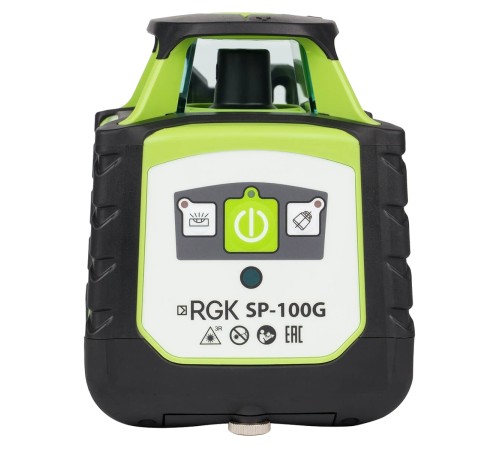 Комплект: ротационный нивелир RGK SP-100G с калибровкой + миллиметровый приёмник излучения RGK LD-88G